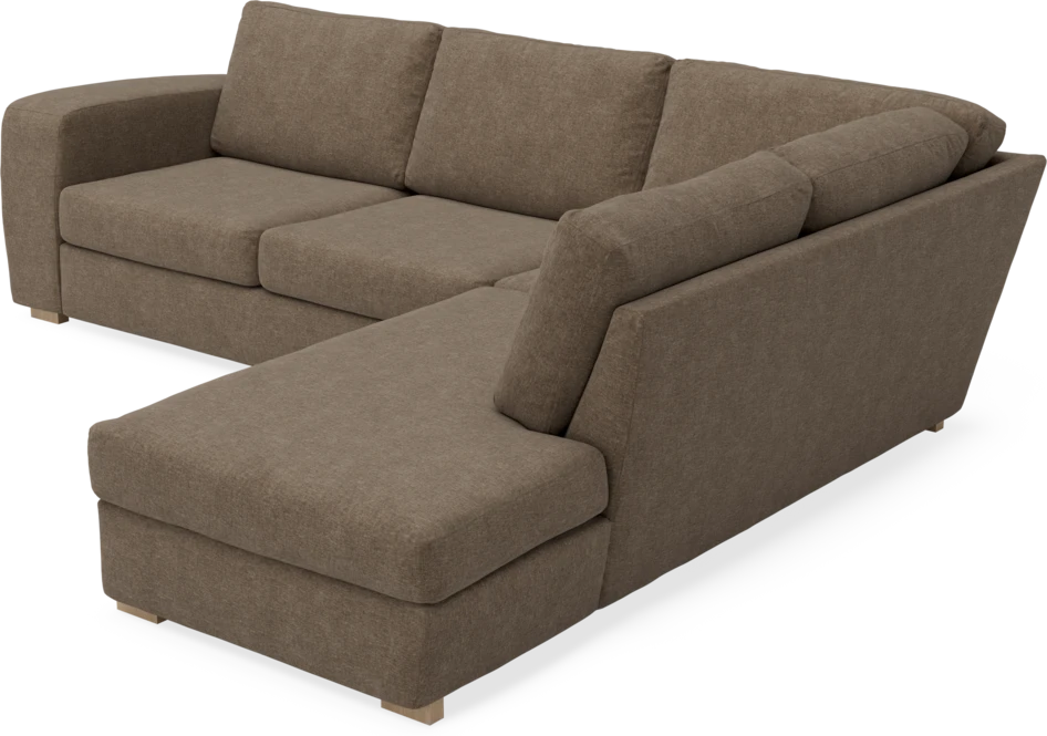 Friday - 2,5-sits soffa med divan höger - Brun