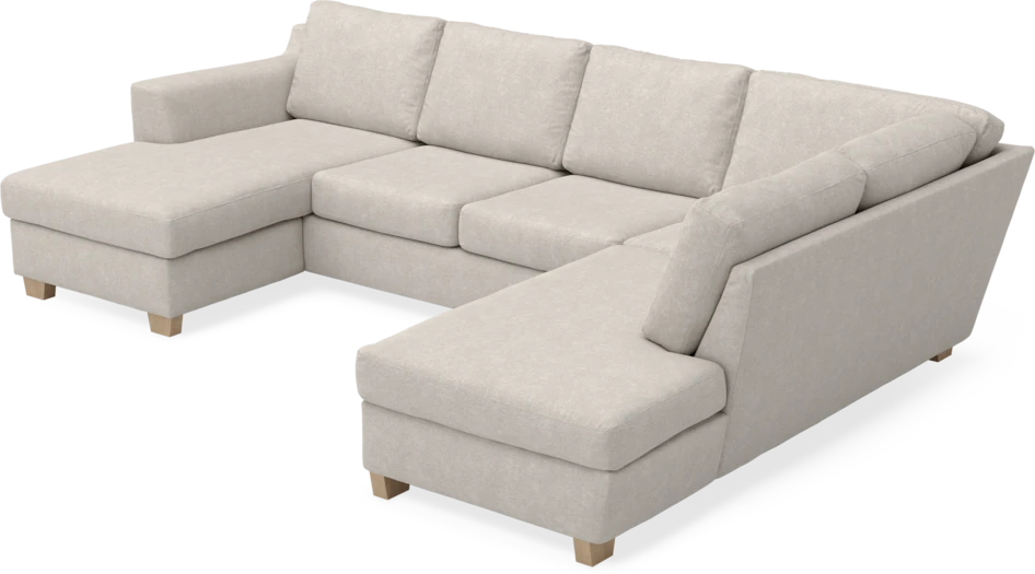 Friday - 3-sits soffa med schäslong vänster och divan höger - Grå