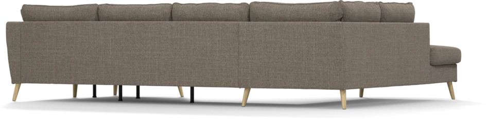 County - 3-sits soffa med divan vänster och schäslong höger - Brun