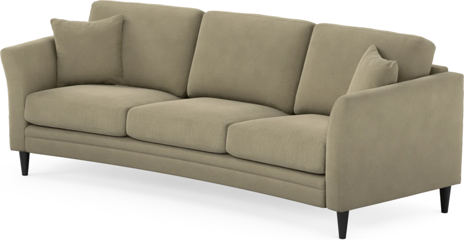 Eden - 3-sits soffa svängd - Beige