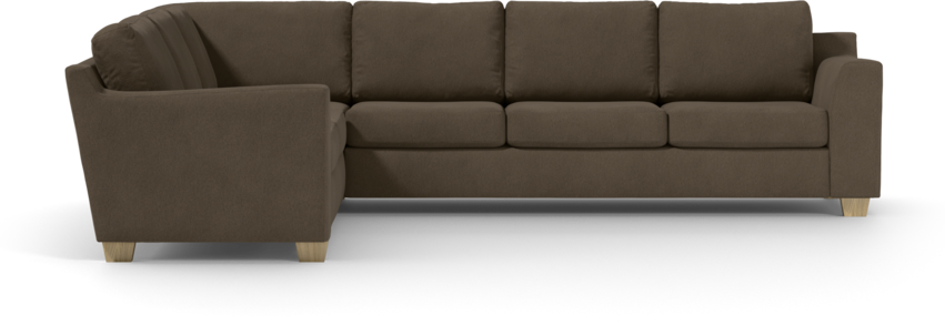 Friday - Hörnsoffa, 2+3-sits - Brun