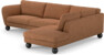 Madison Lux - 3-sits soffa med divan höger - Orange