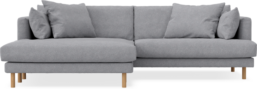 Harper - 4-sits med schäslong XL vänster - Grå