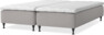 Delux Sense - Ramsäng, dubbelsäng med bäddmadrass - Grå