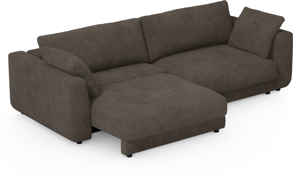 Amie - Bäddsoffa 4-sits - Brun