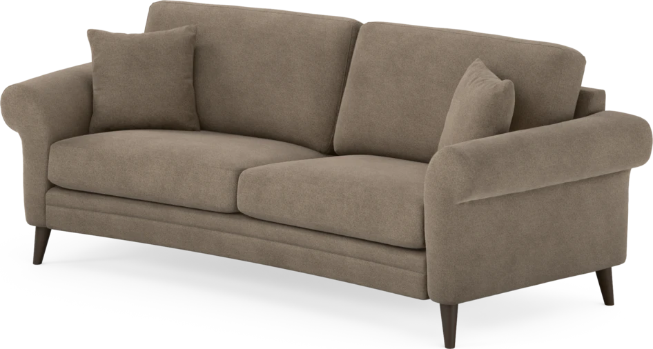 Eden - 2,5-sits soffa svängd - Brun
