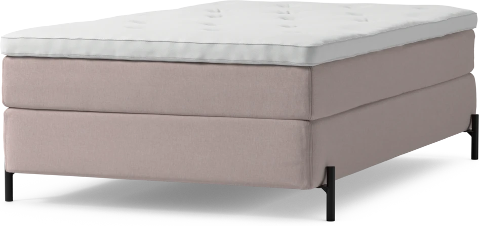 Delux Sense - Kontinentalsäng, enkelsäng 120 cm med bäddmadrass och sängben
