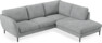 Madison Lux - 2-sits soffa med divan höger - Vit