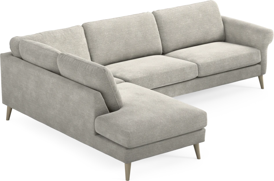 Bridge - 3-sits soffa med divan vänster - Grå