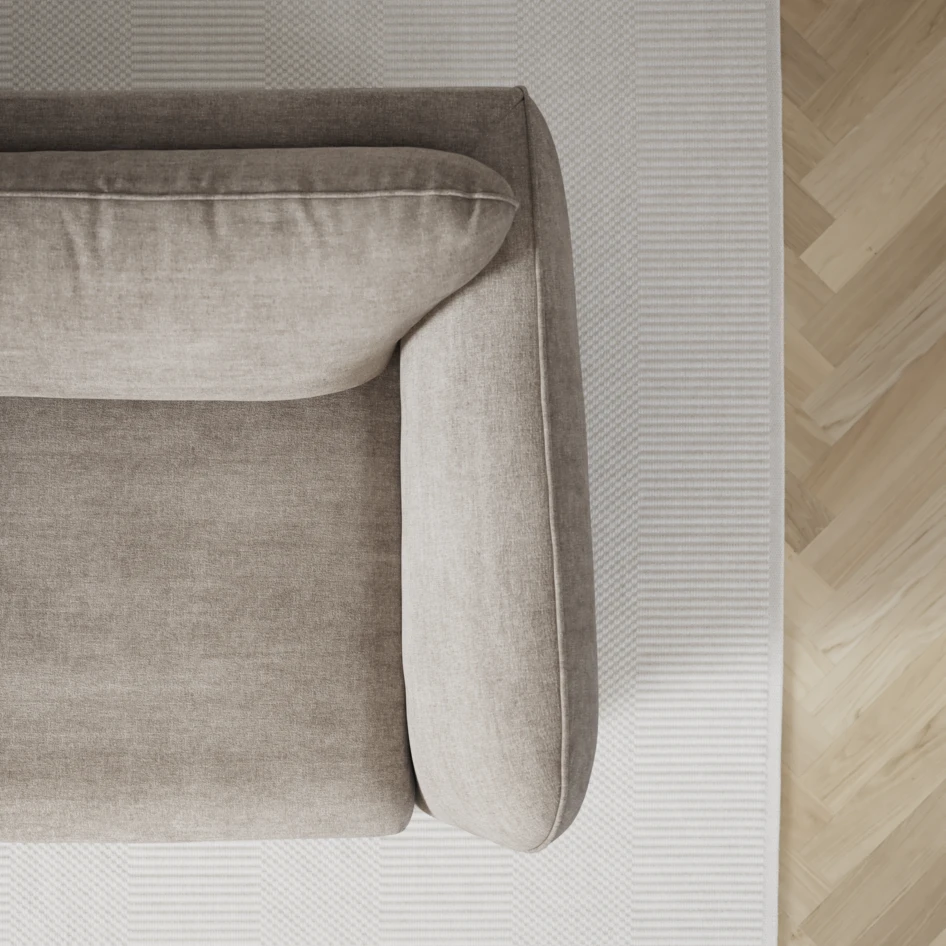 Madison Lux - Hörnsoffa med schäslong höger - Beige