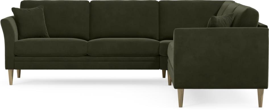 Eden - Hörnsoffa, 2,5+2,5-sits - Grön