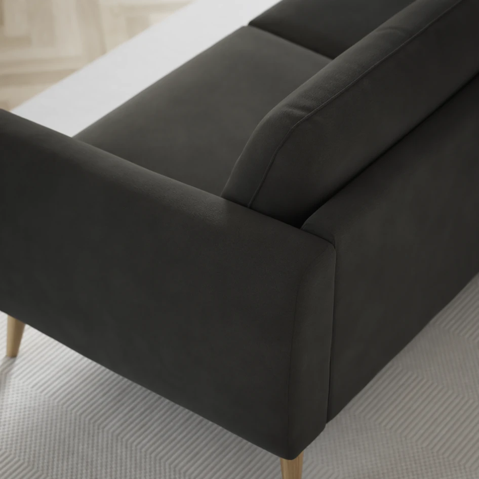 Bridge - 3-sits soffa med schäslong vänster och divan höger - Grå