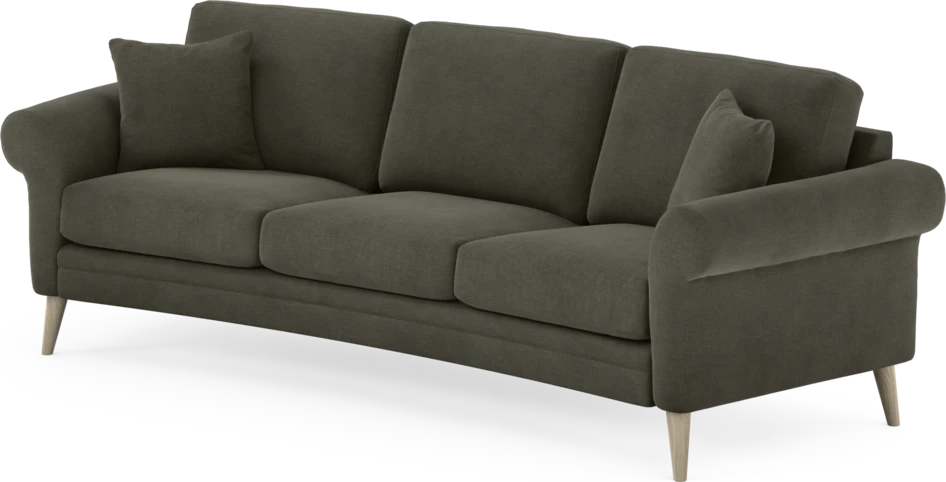 Eden - 3-sits soffa svängd - Grå