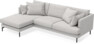 Harper - 3-sits soffa med schäslong XL vänster - Grå