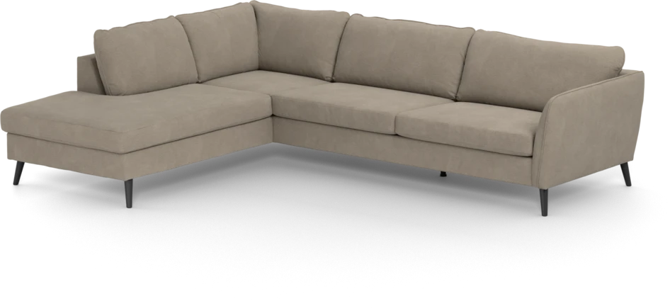 County - 2,5-sits soffa med divan vänster - Beige