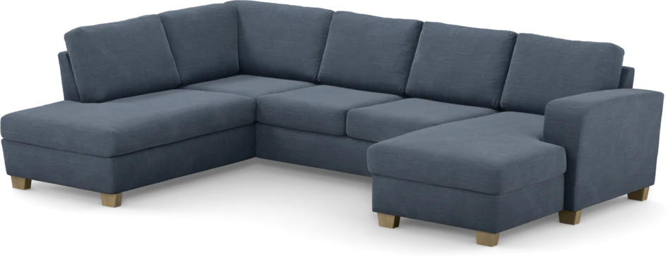 Friday - 3-sits soffa med divan vänster och schäslong höger - Blå