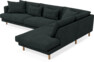 Harper - 3-sits soffa med divan höger - Blå