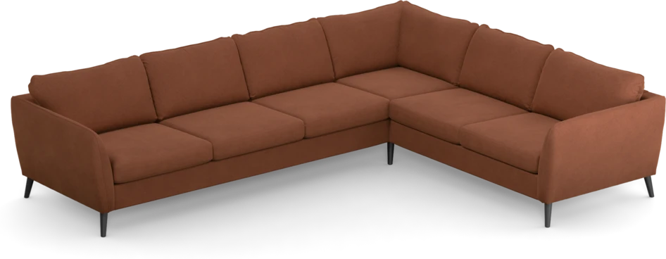 County - Hörnsoffa, 3+2-sits - Orange