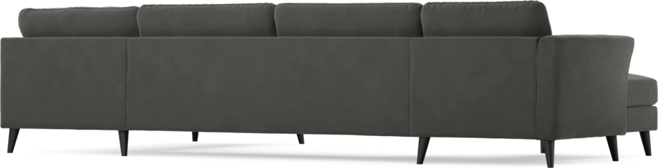 Bridge - 3-sits soffa med schäslong vänster och divan höger - Grå