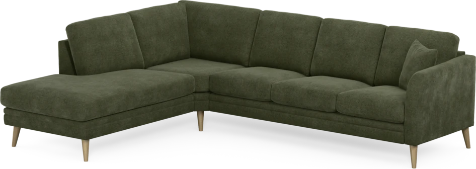 Eden - 3-sits soffa med divan - Grön
