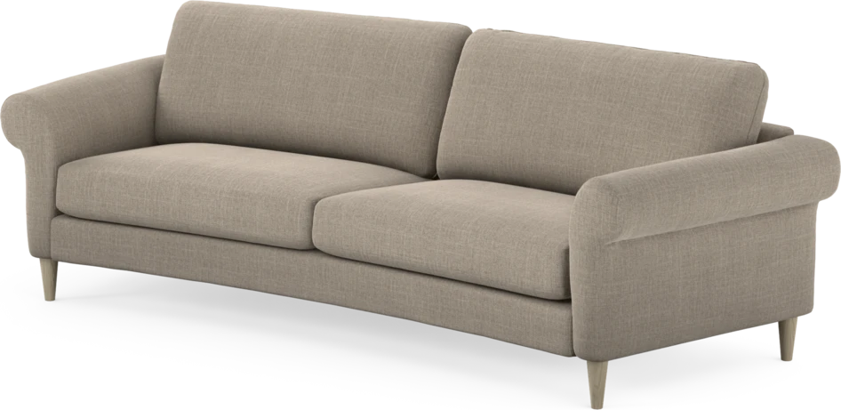 Bridge - 3-sits soffa svängd - Beige