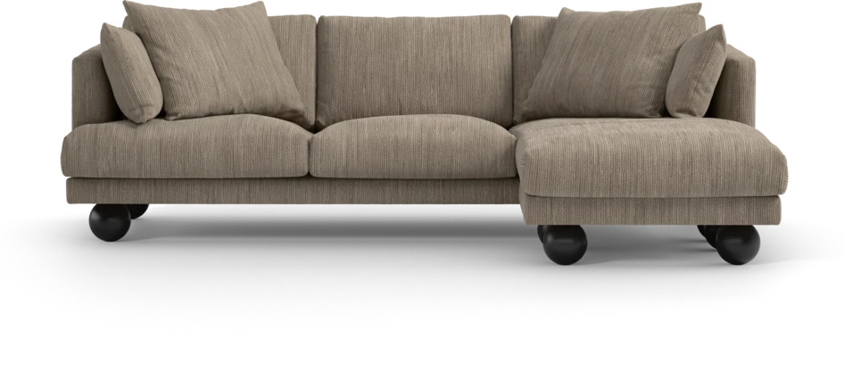 Harper - 4-sits med schäslong höger  - Beige
