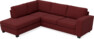 Friday - 2,5-sits soffa med divan vänster - Rosa