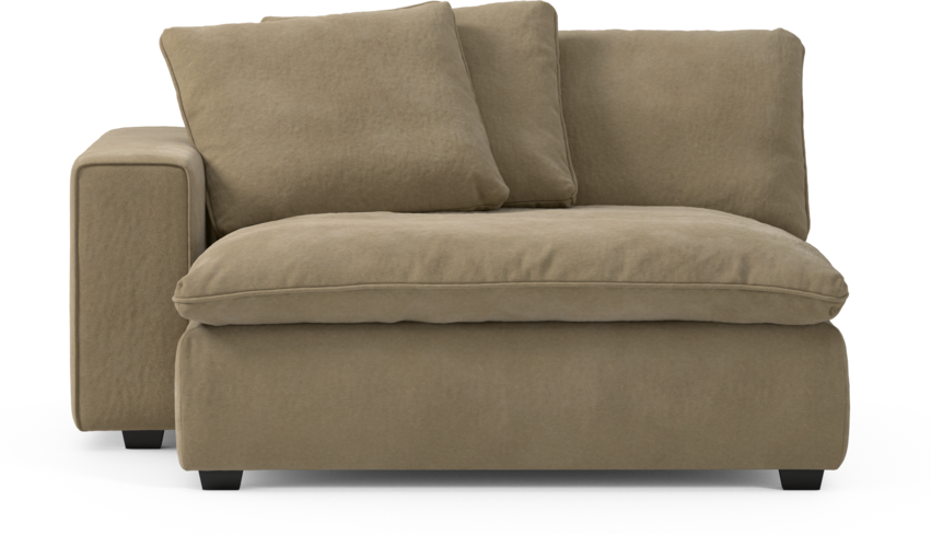 Bellora - Schäslong XL med armstöd vänster - Beige