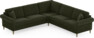 Eden - Hörnsoffa, 2,5+2,5-sits - Grön