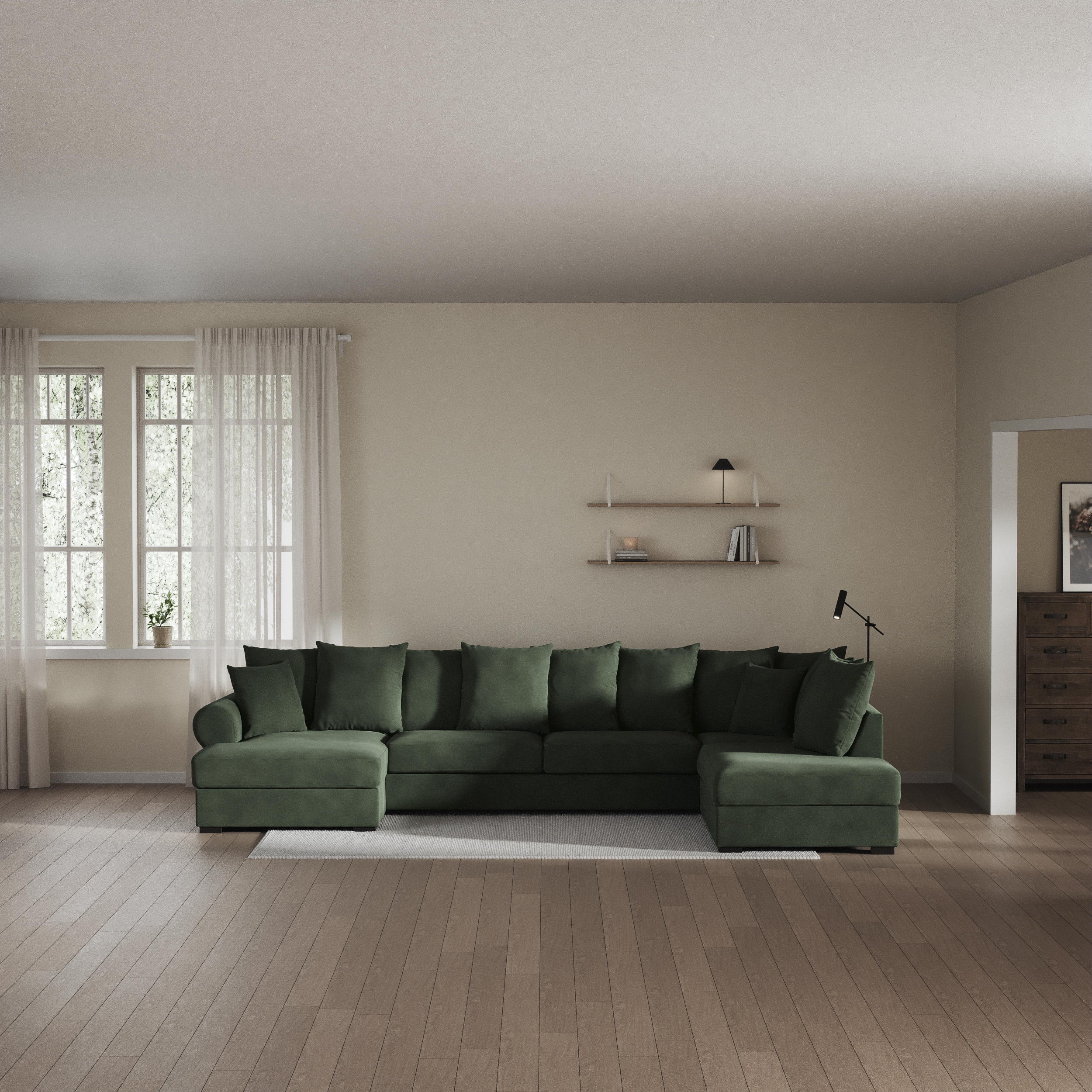 Town - 3-sits soffa med divan höger och schäslong vänster - inspiration