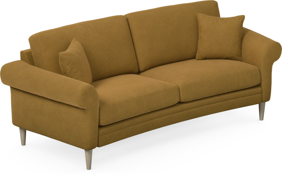 Eden - 2,5-sits soffa svängd - Gul