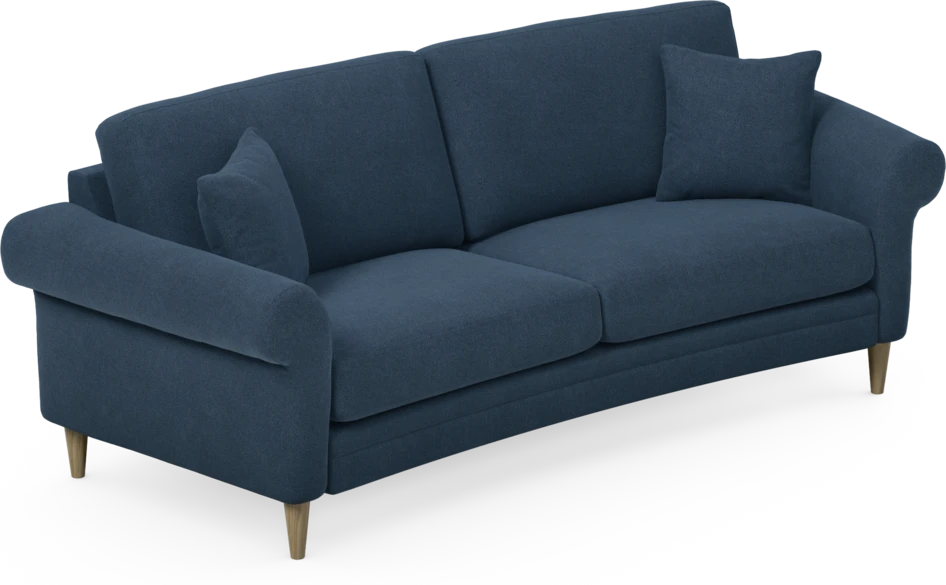 Eden - 2,5-sits soffa svängd - Blå