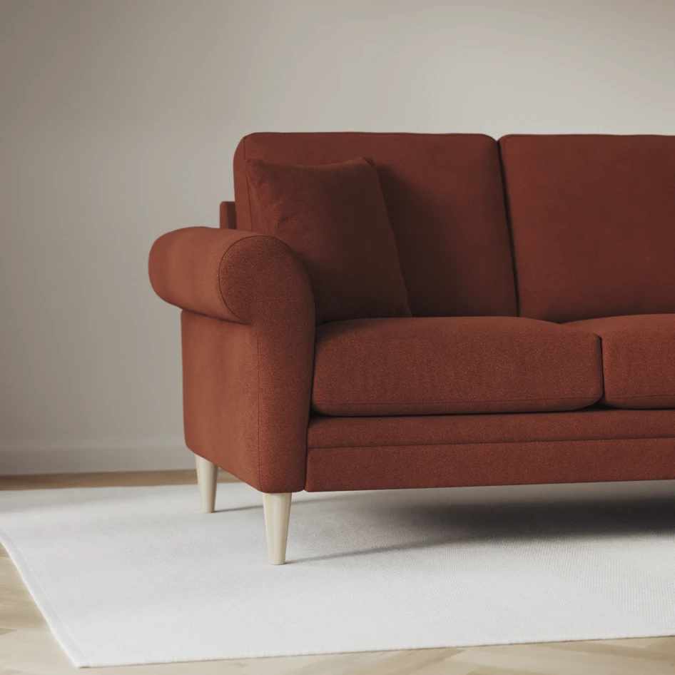 Eden - 3-sits soffa svängd - Orange
