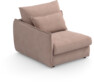 Pieces - 1-sits med armstöd vänster - Rosa