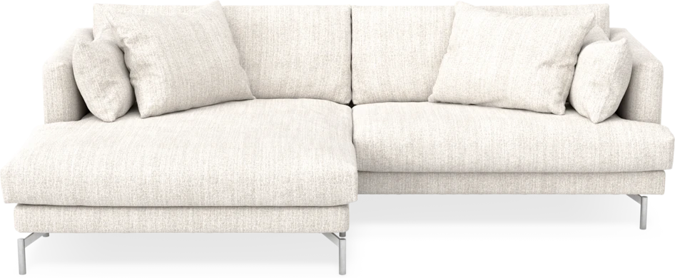 Harper - 4-sits med schäslong XL vänster - Vit