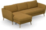 County - 3-sits soffa med flyttbar schäslong - Gul