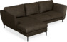 Madison Lux - 2-sits soffa med schäslong vänster - Brun