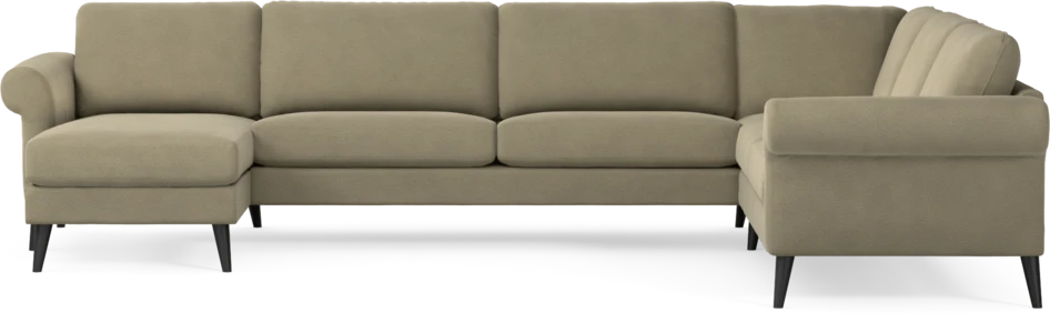 Bridge - Hörnsoffa, 3+2-sits med schäslong vänster - Beige