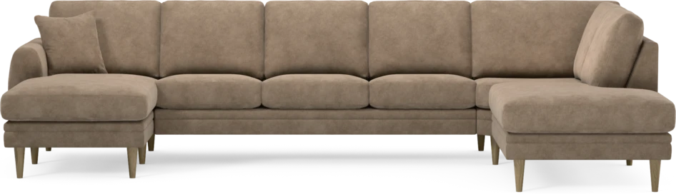 Eden - 3-sits soffa med schäslong vänster och divan höger - Beige