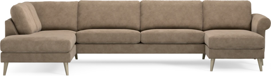 Bridge - 3-sits soffa med divan vänster och schäslong höger - Beige