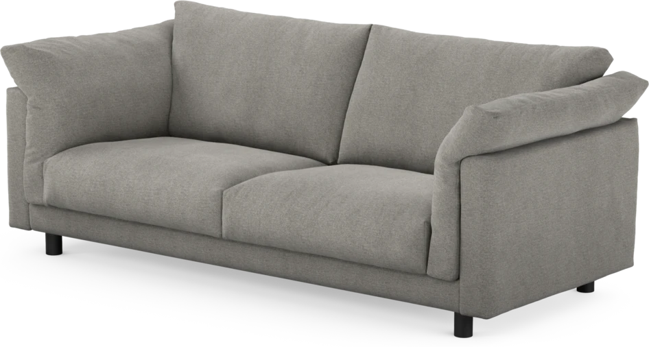 Cherrie - 2,5-sits soffa, fast klädsel - Grå