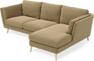 Madison Lux - 2-sits soffa med schäslong höger - Brun