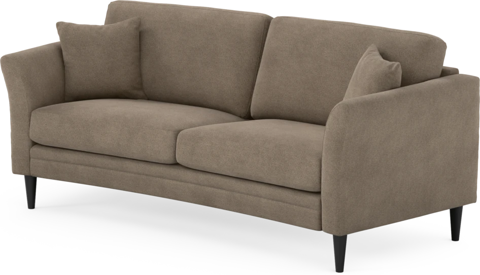 Eden - 2,5-sits soffa svängd - Brun
