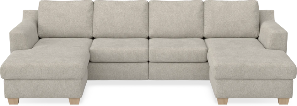 Friday - 2-sits soffa med två schäslonger - Beige