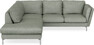 Madison - 2-sits soffa med divan vänster - Turkos