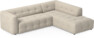 Bella - 3-sits soffa med divan höger - Beige