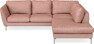 Madison - 2-sits soffa med divan höger - Röd
