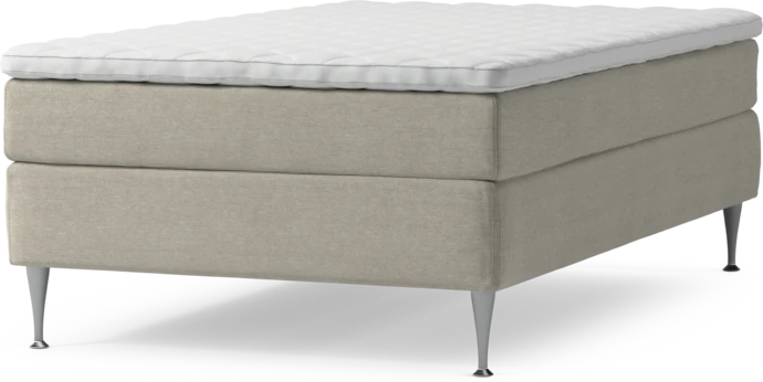 Delux Sense, Kontinentalsäng, enkelsäng 120 cm med bäddmadrass och sängben