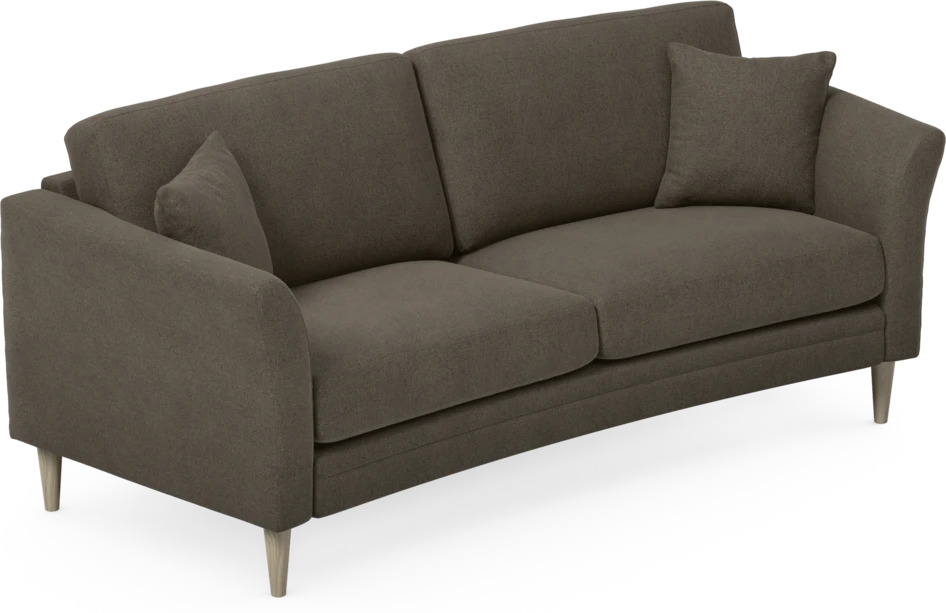 Eden - 2,5-sits soffa svängd - Brun