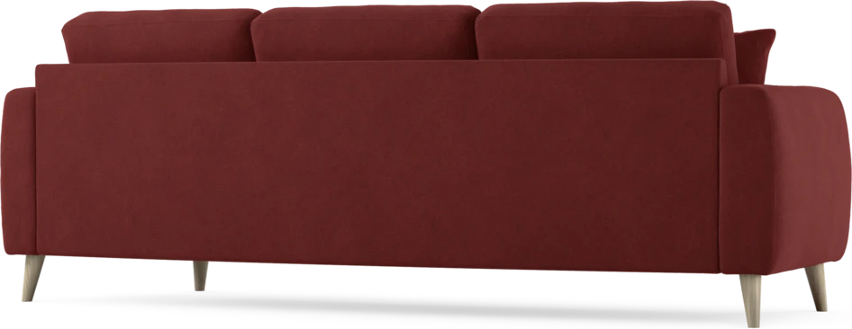 Eden - 3-sits soffa svängd - Röd